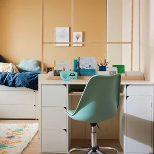 Bureau Enfant LIGNE ECLIPSE Blanc/bois – Vertbaudet Large choix en ligne 16