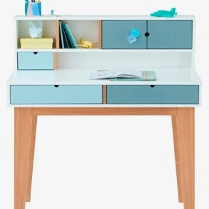 boutique Bureau Enfant LIGNE OSLO Blanc/bleu/bois – Vertbaudet 12