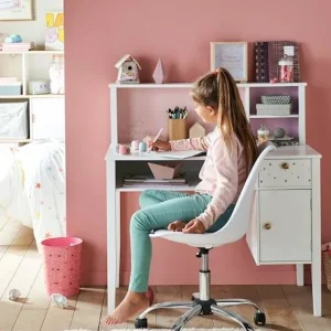 Satisfait ou Remboursé Bureau Enfant MAKE A WISH Blanc Clair Uni Avec Decor – Vertbaudet 14