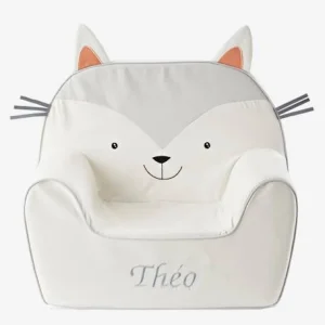 vente pas cher en ligne Fauteuil En Mousse Personnalisable Chat Gris – Vertbaudet 9