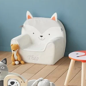 vente pas cher en ligne Fauteuil En Mousse Personnalisable Chat Gris – Vertbaudet 11