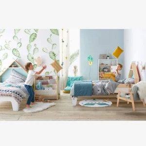 Lit évolutif Enfant Fond Réversible Bleu Ou Rose LIGNE TIPILI Blanc – Vertbaudet pas cher en ligne 12