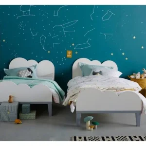 Lit évolutif Enfant LIGNE NUAGE Blanc/gris – Vertbaudet soldes en ligne 9