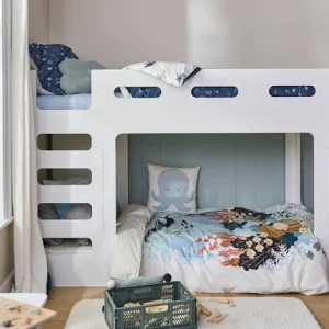 pas cher Lits Superposés Bas LIGNE FUJI Blanc – Vertbaudet 16