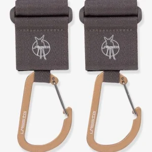 Nouvelle Collection Lot De 2 Attaches Poussette Lässig Avec Mousqueton Anthracite – Lassig 10